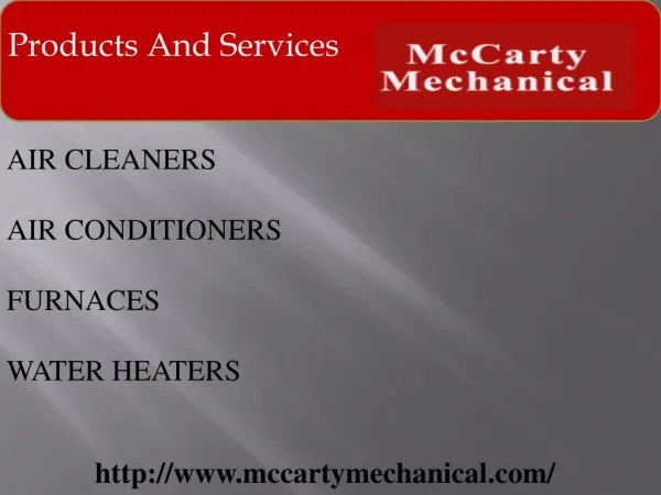 Products and services
