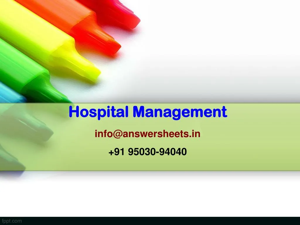 hospital management info@answersheets in 91 95030 94040