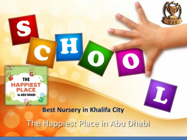 Best Nursery in Khalifa City