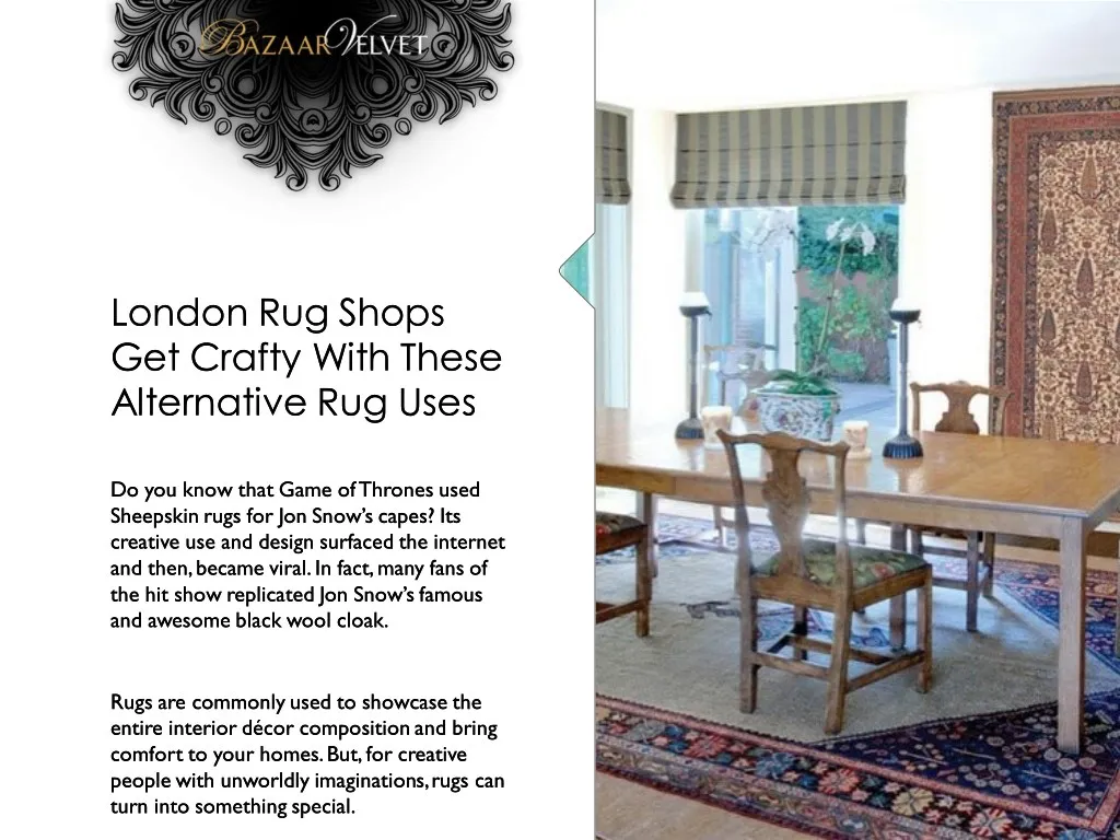 london rug shops get crafty with these