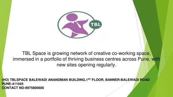 Co-working Space And Shared Office Incubation Center In Pune