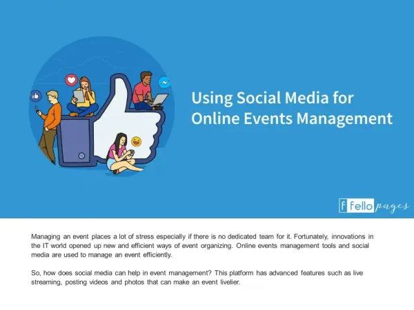 Using Social Media for Online Events Management