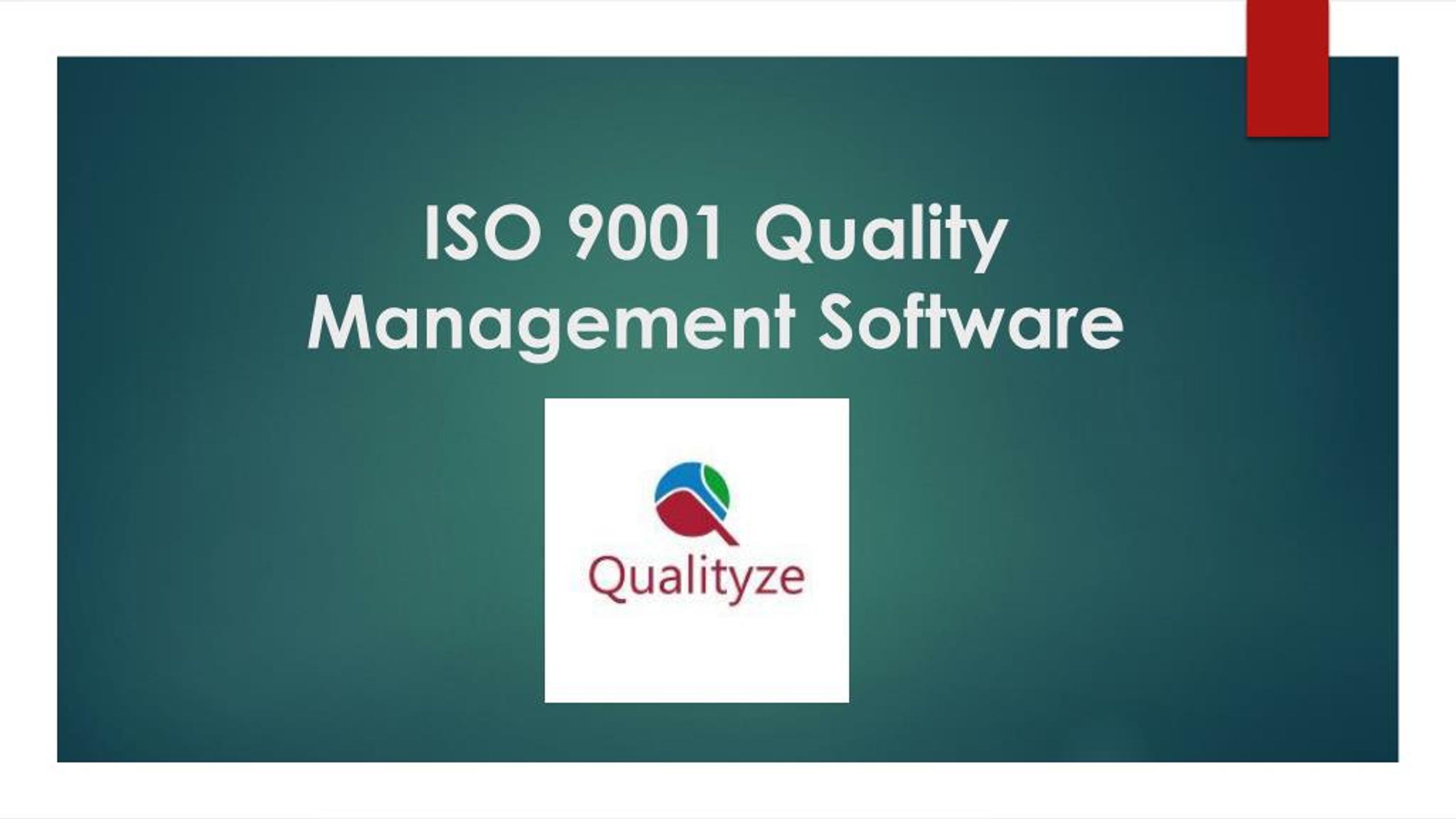 PPT - ISO 9001 Quality Management Software PowerPoint Presentation ...