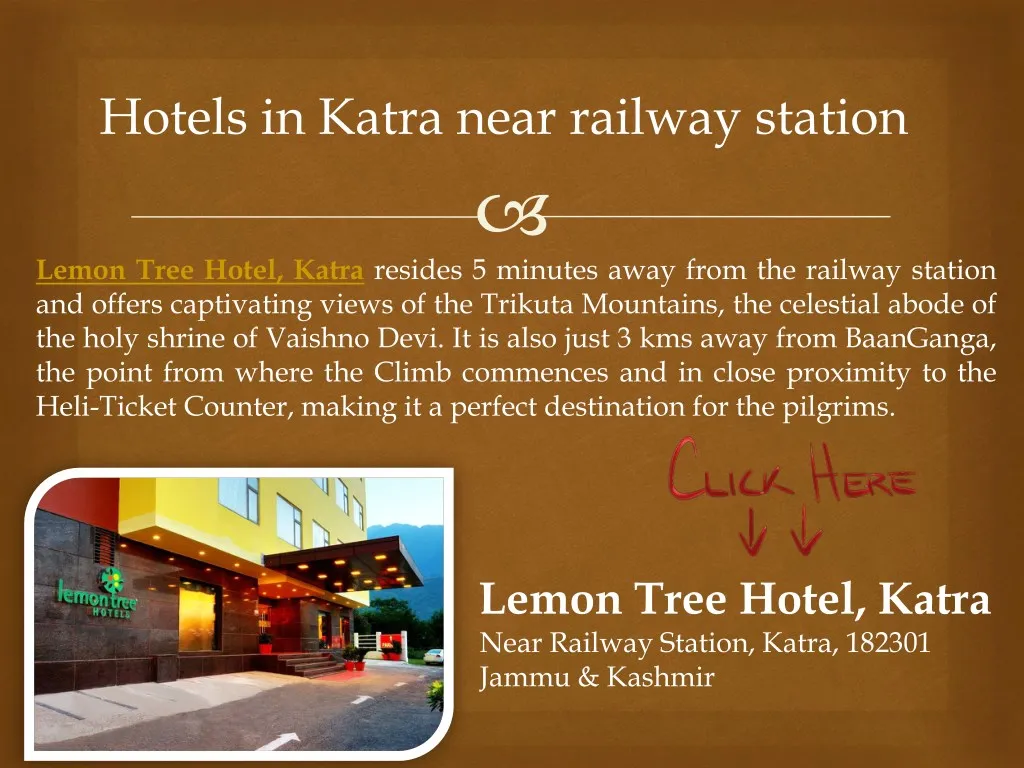 hotels in katra near railway station