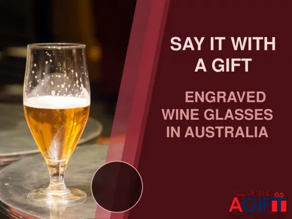 Engraved Wine Glasses for Personalised Gifts in Australia