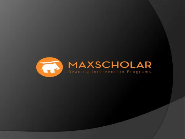 MAXSCHOLAR - BEST ONLINE READING PROGRAM