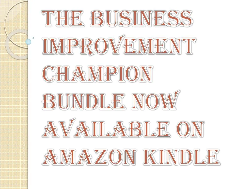 the business improvement champion bundle now available on amazon kindle