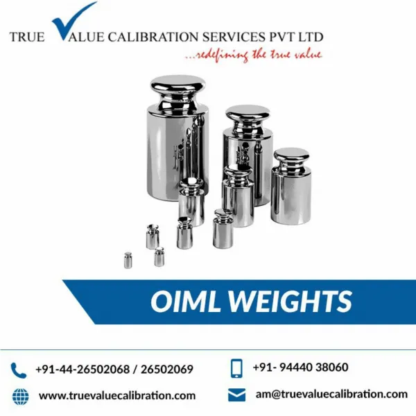 OIML Mass | OIML Mass Calibration Manufacturers & Services In Chennai.