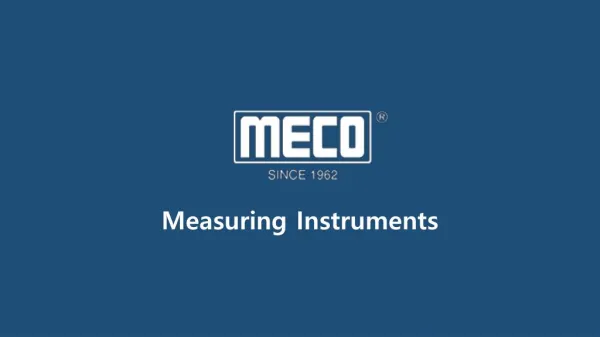 Measuring Instruments - Mecoinst