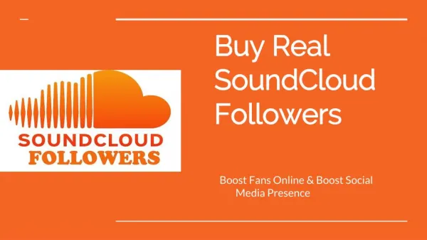 Why should you Need to Buy SoundCloud Followers