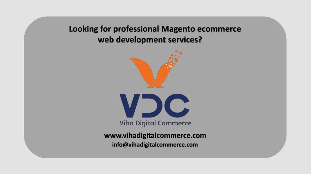 looking for professional magento ecommerce