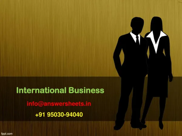 international business info@answersheets in 91 95030 94040