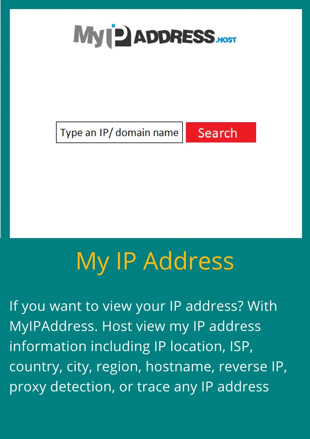 my ip address