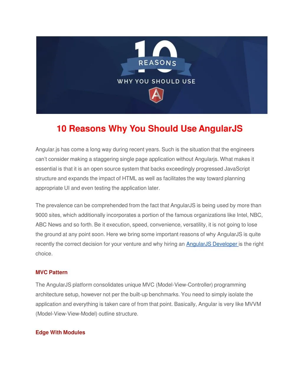 10 reasons why you should use angularjs