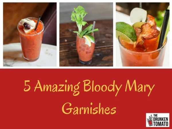 Amazing Bloody Mary Garnishes | The Drunken Tomato