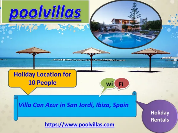 Villa Can Azur for 10 people in San Jordi, Ibiza, Spain