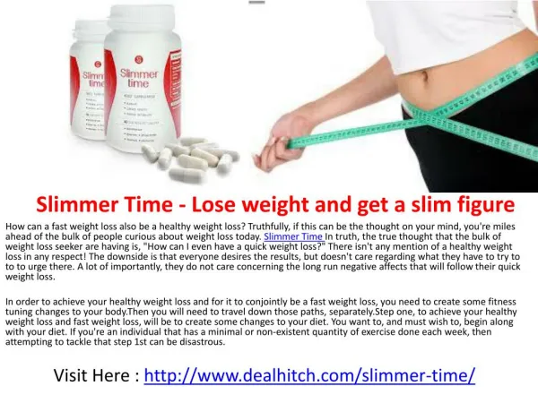 Slimmer Time - Lose weight and get a slim figure