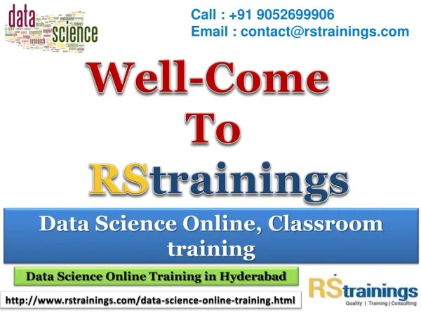 Data science online training in hyderabad