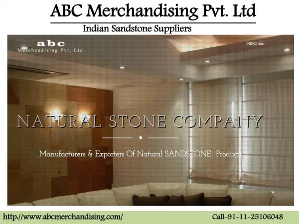 ABC Merchandising: Indian Sandstone Suppliers