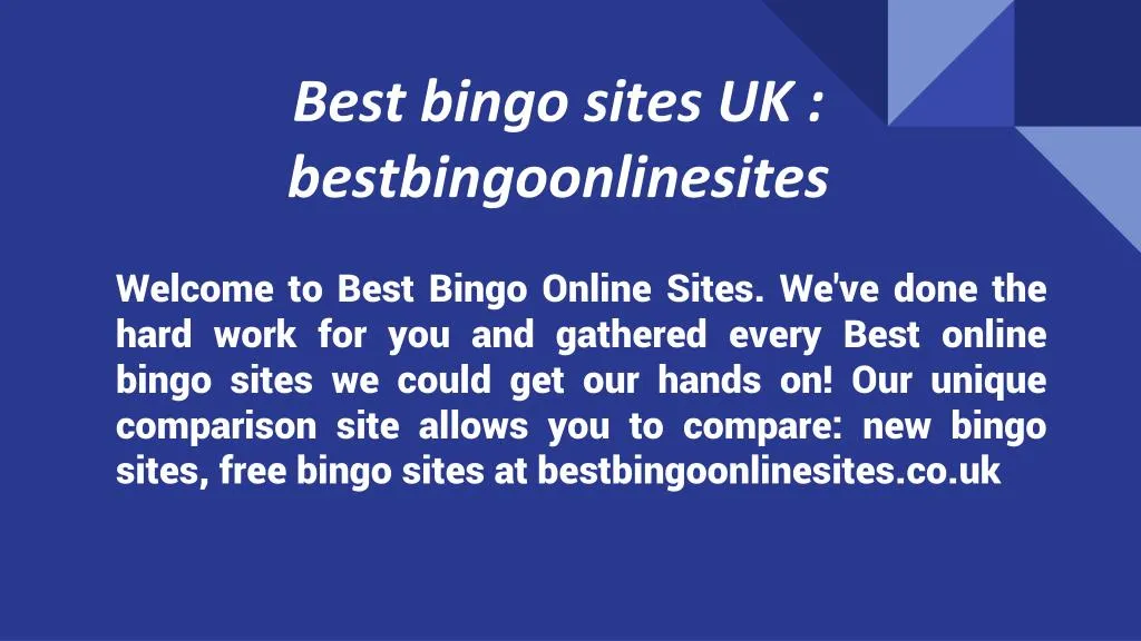 best bingo sites uk bestbingoonlinesites
