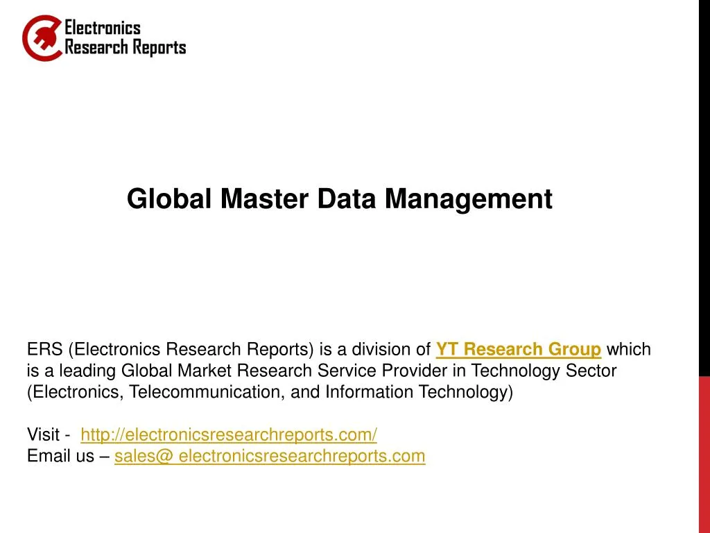 global master data management