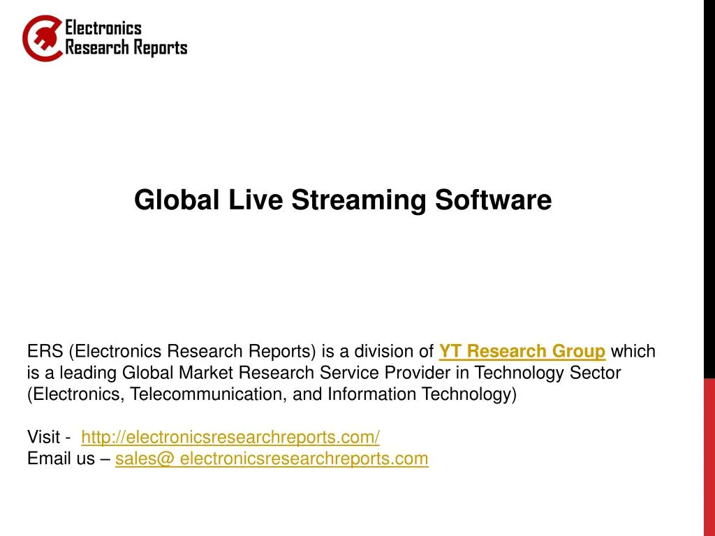 global live streaming software