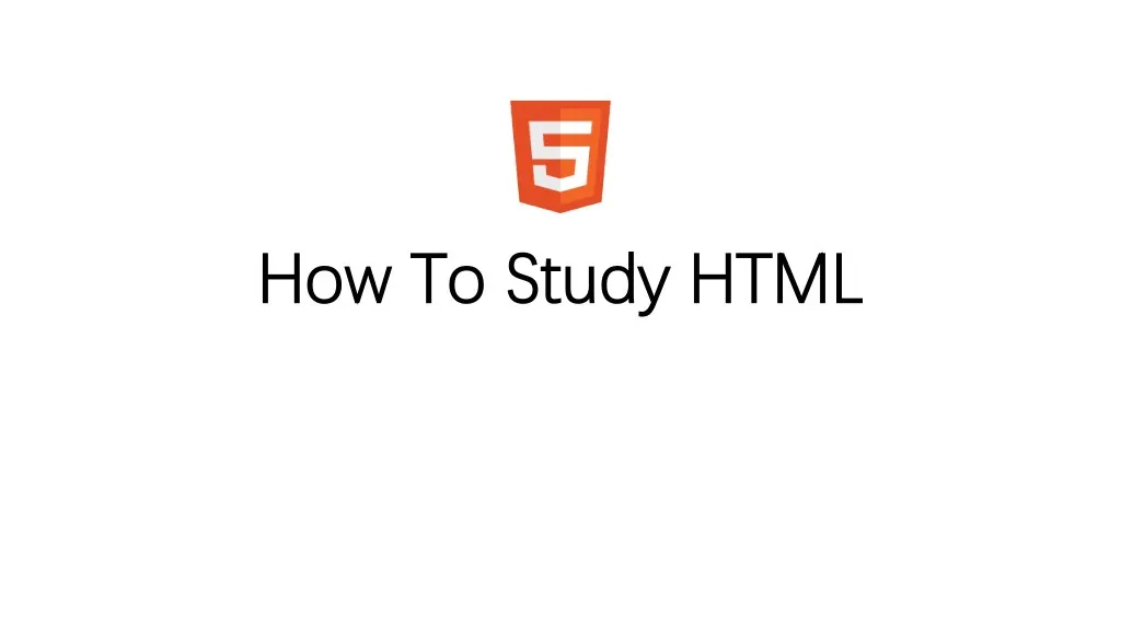 how to study html how to study html