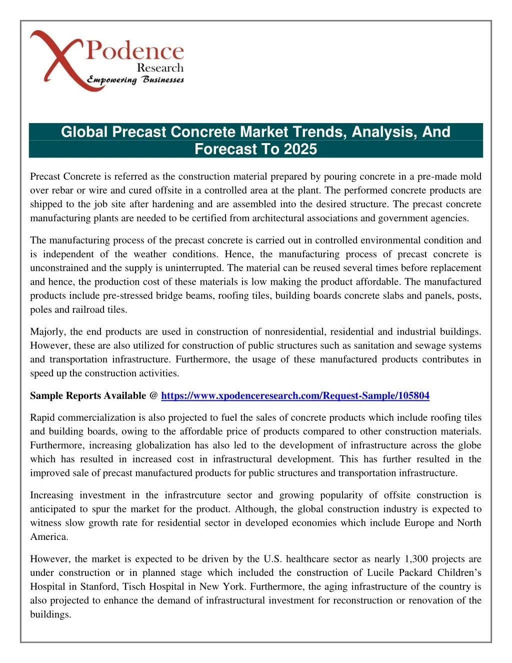 global precast concrete market trends analysis