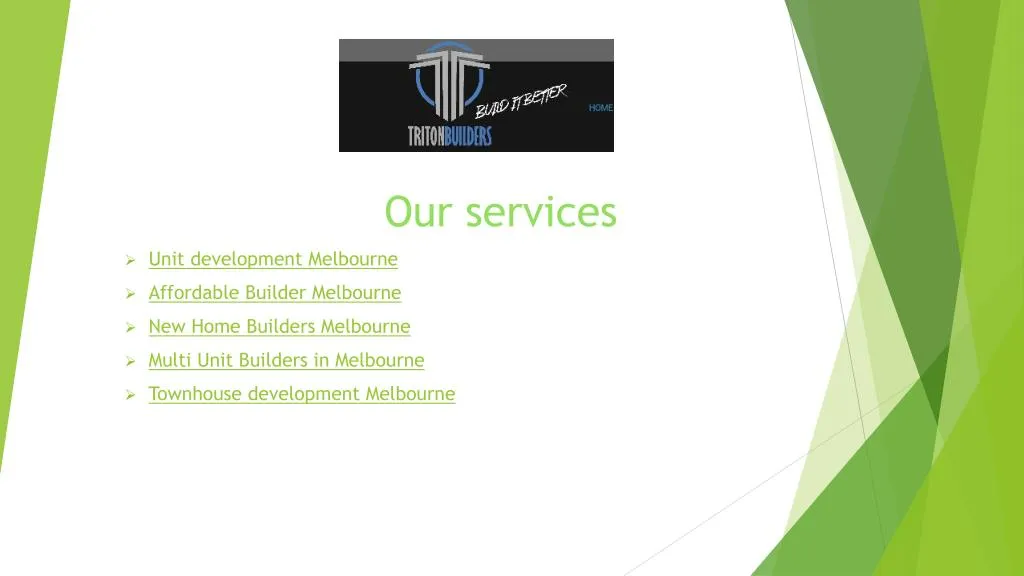 our services unit development melbourne