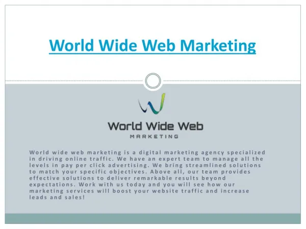 Bing Search Ads - World Wide Web Marketing
