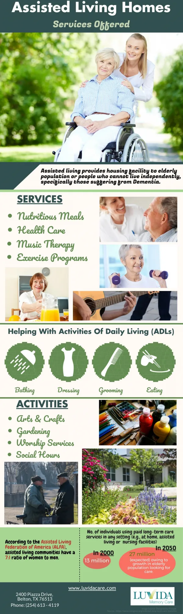 Assisted Living Homes Services Offered