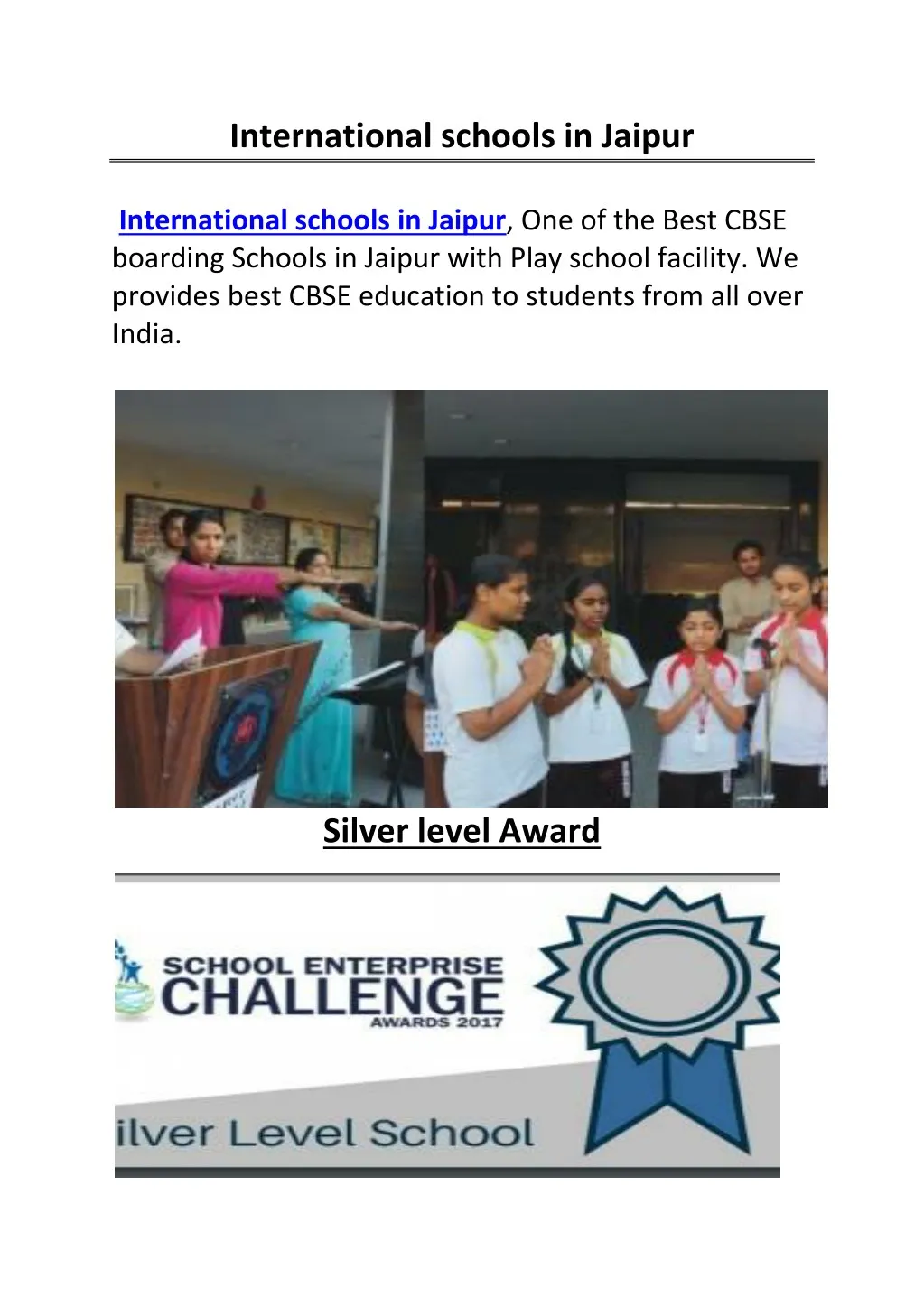 international schools in jaipur