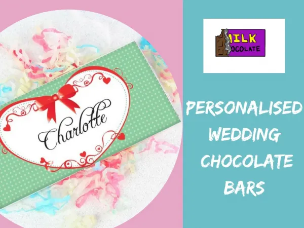 Personalised Wedding Chocolate Bars