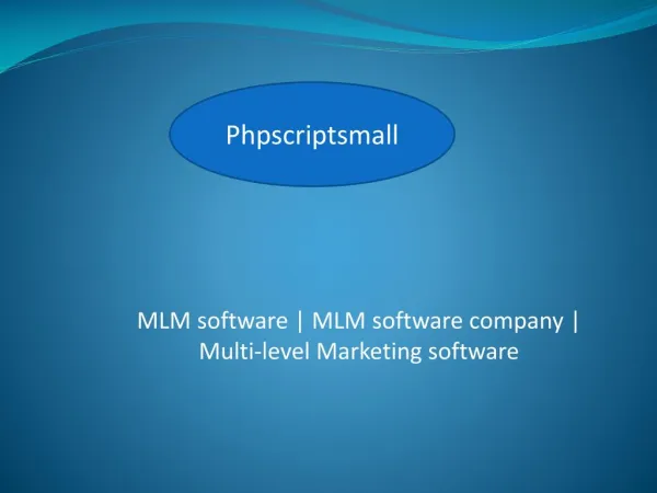 mlm software | mlm software company | Multi-level Marketing software