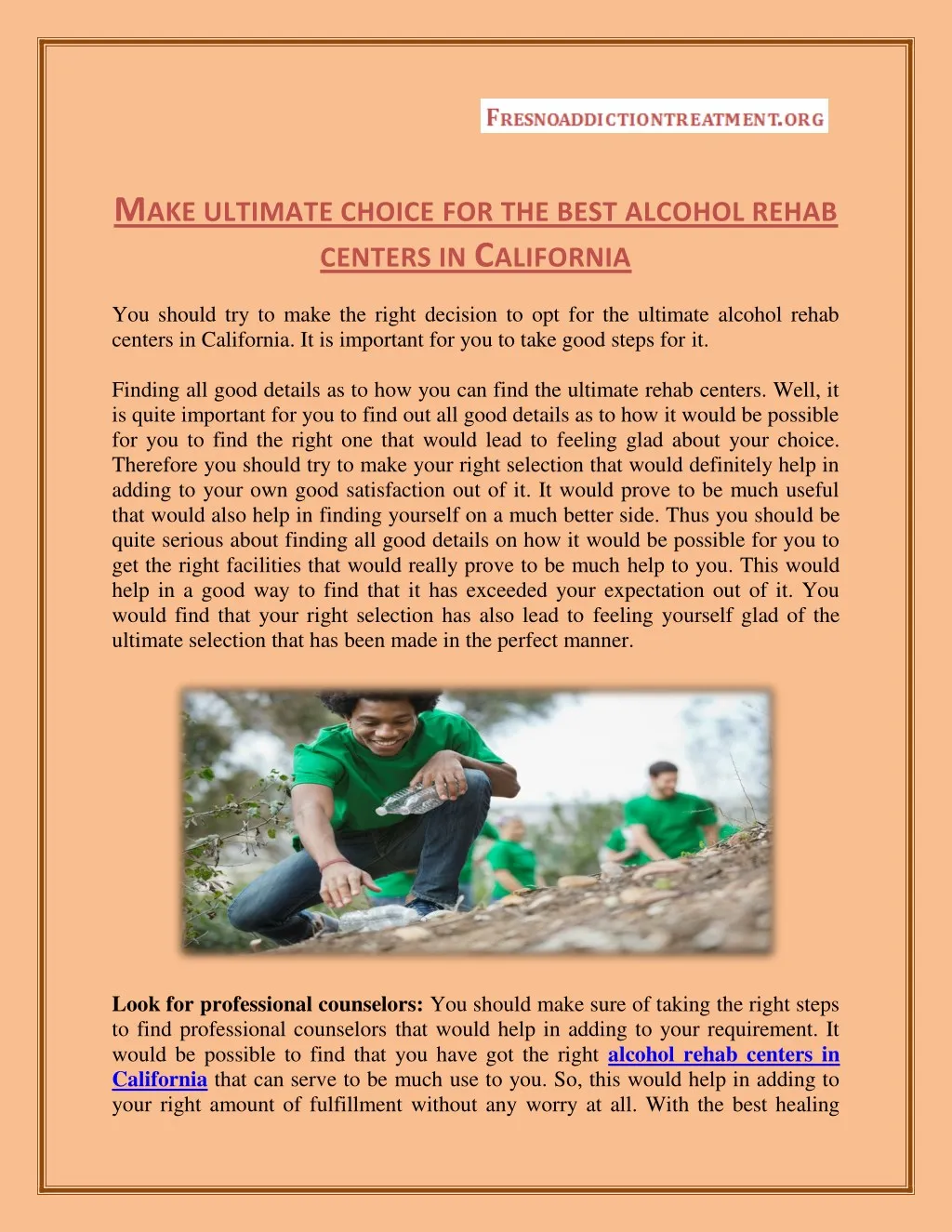 m ake ultimate choice for the best alcohol rehab