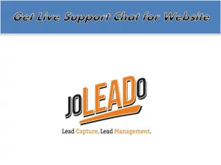 Get Customer Support Live Chat - slide 1