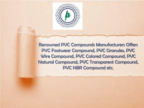 PVC Compound Manufacturers