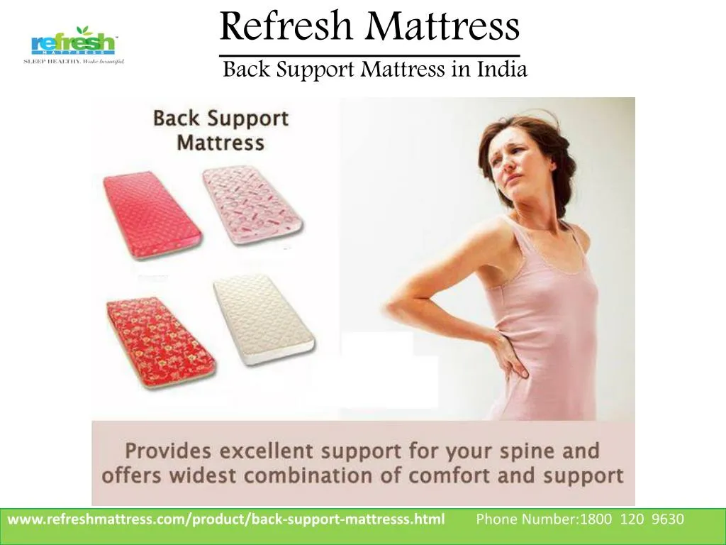 refresh mattress back support mattress in india