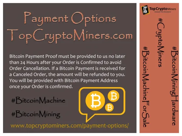 Payment Options - TopCryptoMiners.com