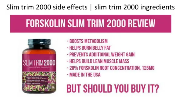 Slim trim 2000 reviews |Slim trim 2000 share tank