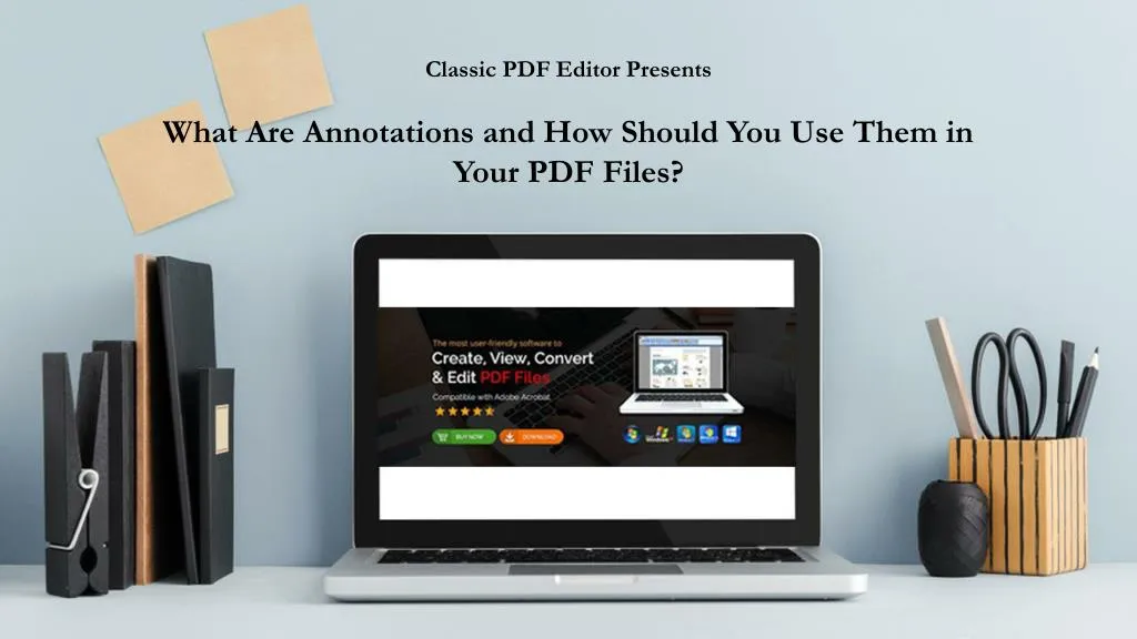 classic pdf editor presents what are annotations