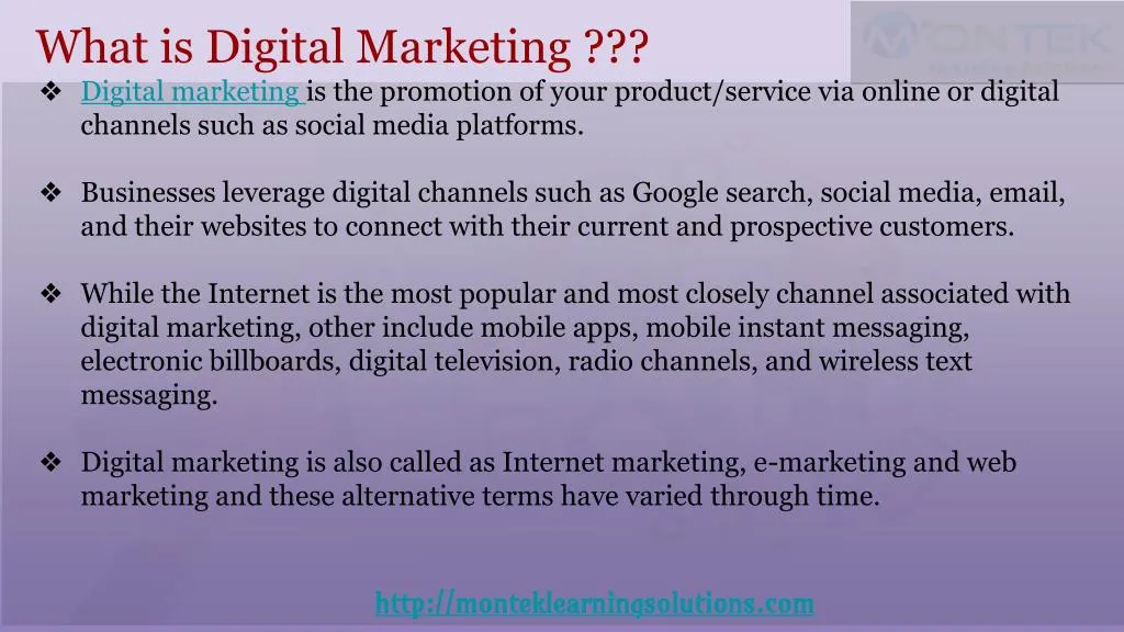 what is digital marketing digital marketing