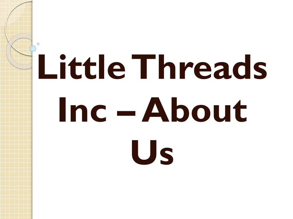 little threads inc about us