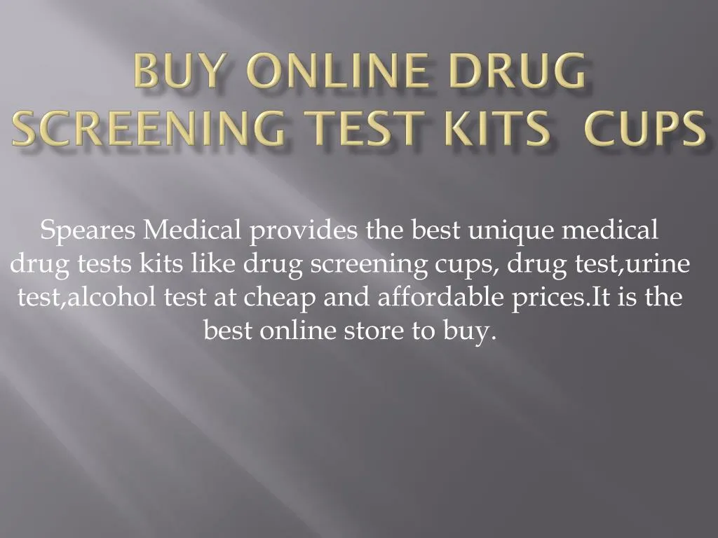 buy online drug screening test kits cups