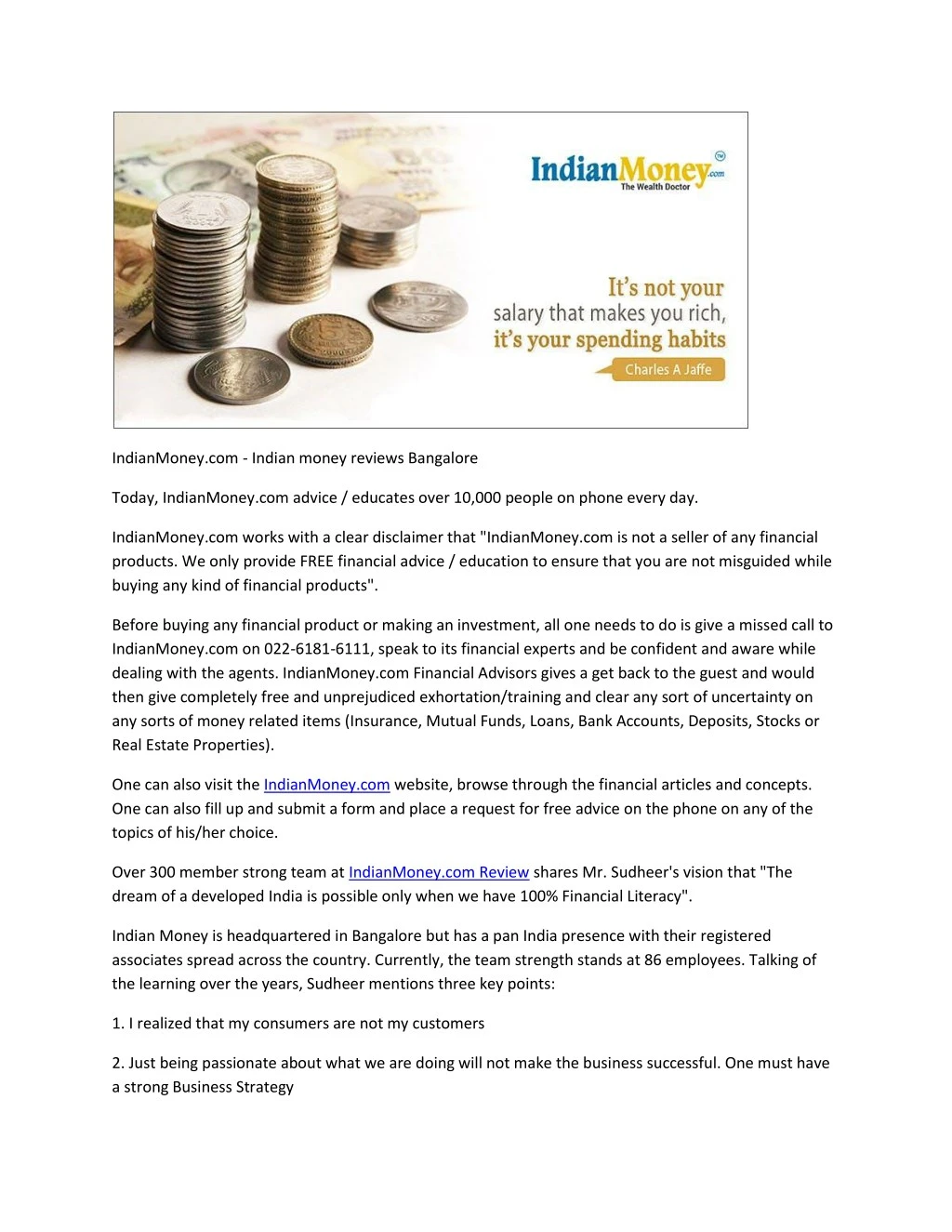 indianmoney com indian money reviews bangalore