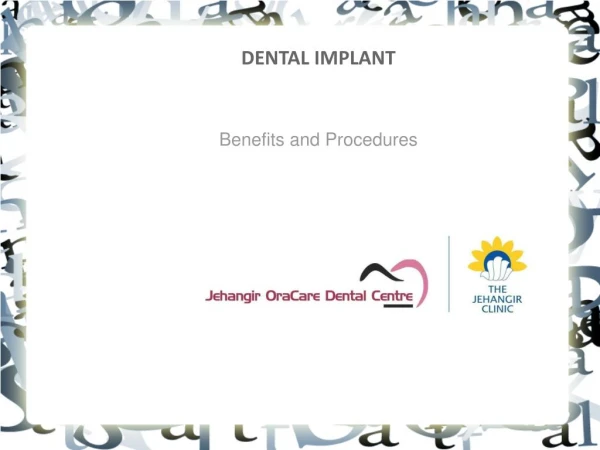 Dental Implant Jehangir OraCare Dental Centre Kothrud