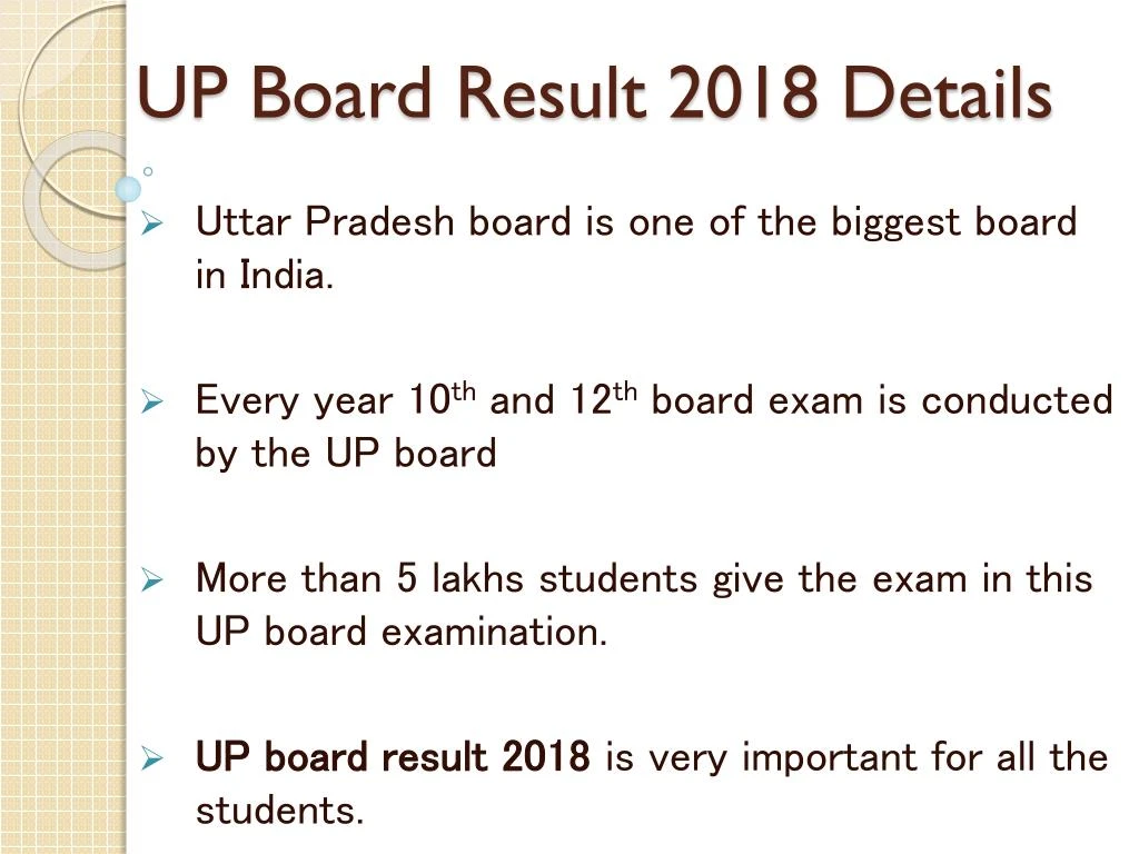 up board result 2018 details