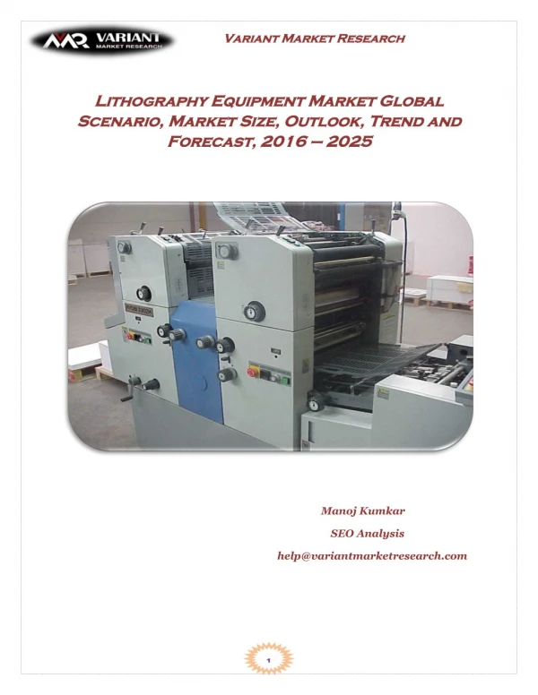 Lithography Equipment Market