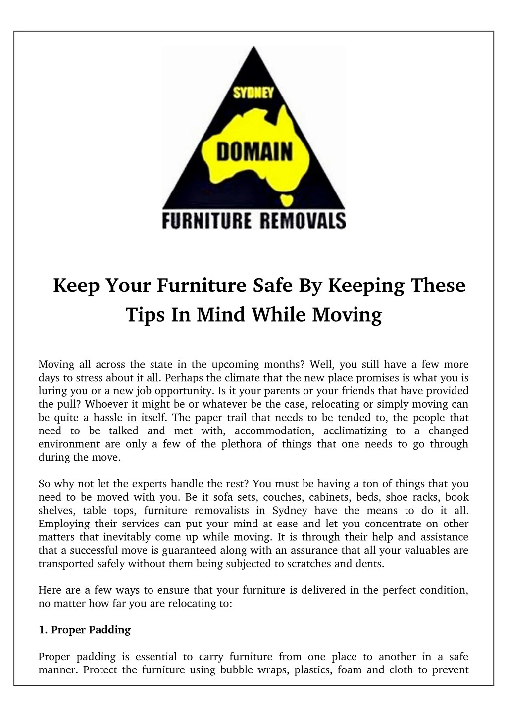 keep your furniture safe by keeping these tips