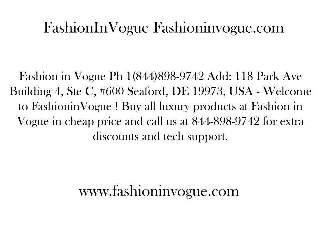 fashioninvogue fashioninvogue com